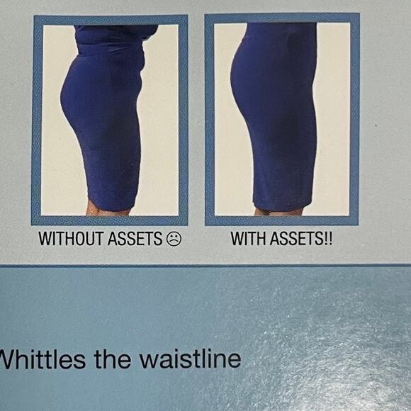 Assets by Spanx Sensational Hi-Waist Mid Thigh Shaper 166B - Nude - Size 5 - Picture 5 of 5